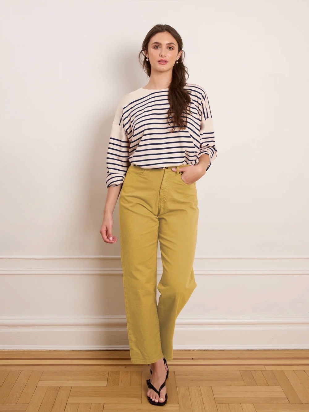 Loup Amelia Barrel Leg Pants Burnt Khaki Size L
